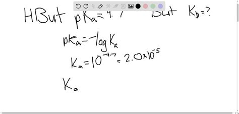 Solved The Mathrm P K Mathrm A Of Benzoic Acid Is Use The