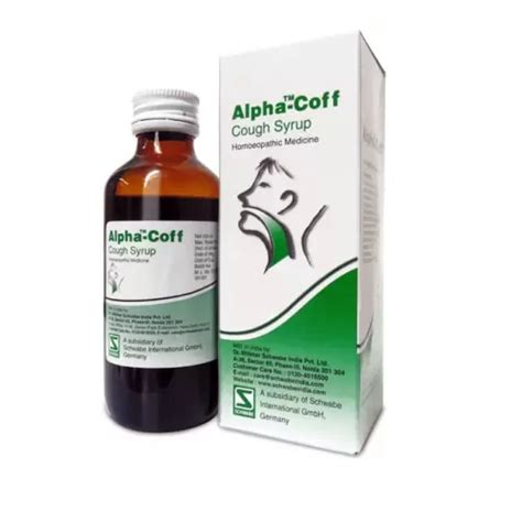 Alfalfa Alpha Coff Cough Syrup Homeopathic Medicine Ml