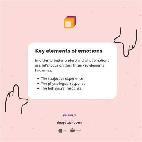 Key Elements Of Emotions Deepstash