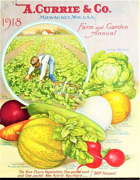 Solve Themes Vintage Ads A Currie Co Farm And Garden Annual 1918