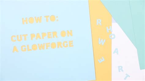 How To Cut Paper With A Laser Glowforge Pro Tutorial Youtube