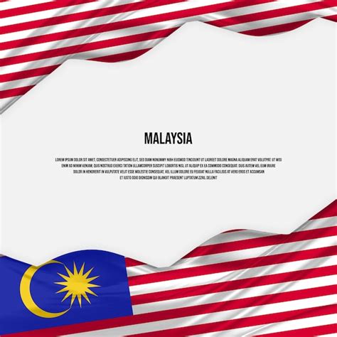 Premium Vector Malaysia Flag Design Waving Malaysian Flag Made Of Satin Or Silk Fabric