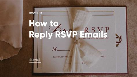 How To Reply Rsvp Emails And Best Samples For Different Events