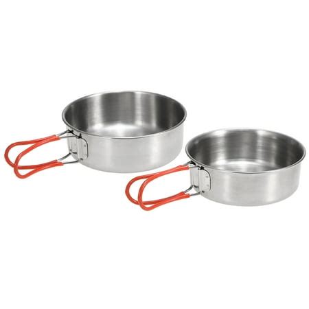 2Pcs Stainless Steel Bowls for Outdoor Camping Kitchen Dinner Plates | Walmart Canada