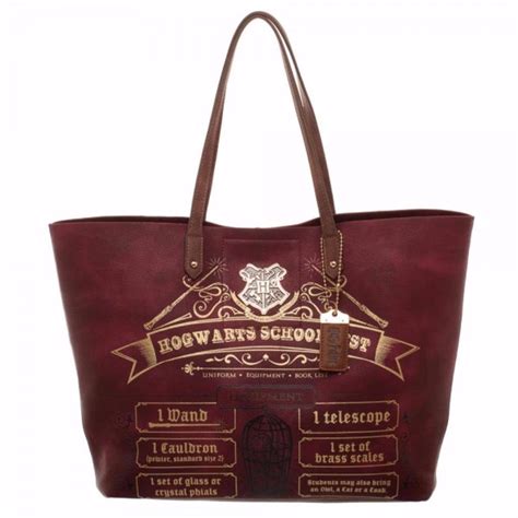 Harry Potter Hogwarts School List Oversized Tote Bag Purse Ebay