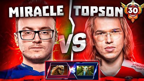 Miracle Vs Topson Legends Clash In Ranked Dota High Mmr Battle