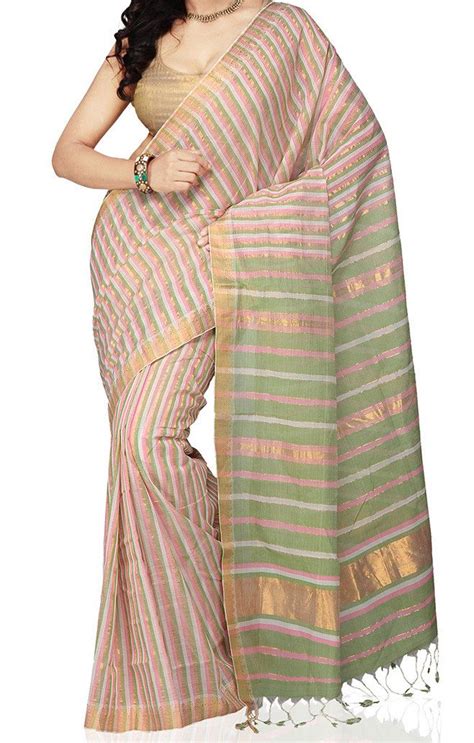 Light Green And Pink Mangalagiri Saree Etsy India Cotton Saree Designs Cotton Saree Saree