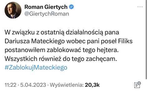 Dariusz Matecki On Twitter Ty Si Giertychroman Nie B J Nie Mdlej