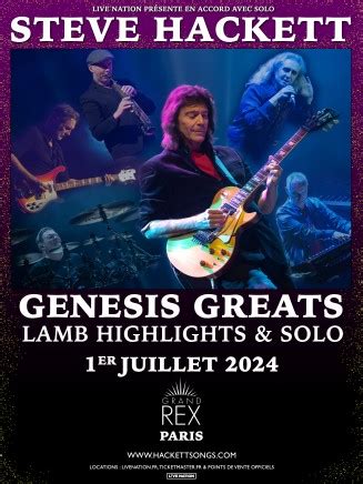 STEVE HACKETT Spectacles Concerts Le Grand Rex