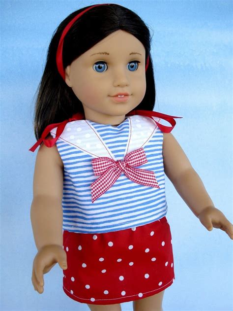 Sewing Pattern For American Girl Doll Clothing Pdf E Pattern Etsy