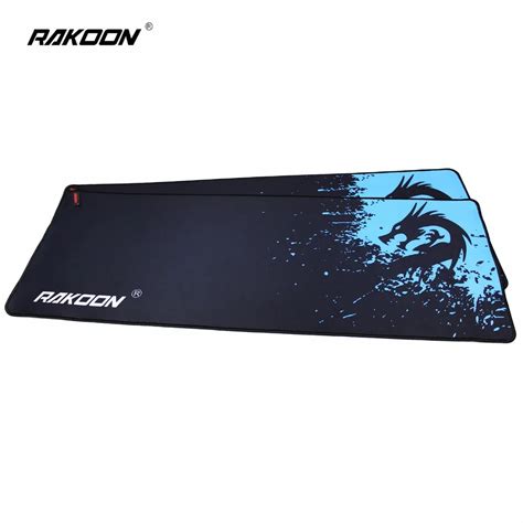 Rakoon Speed Control Version Large Gaming Mouse Pad Gamer Locking Edge Mouse Keyboards Mat