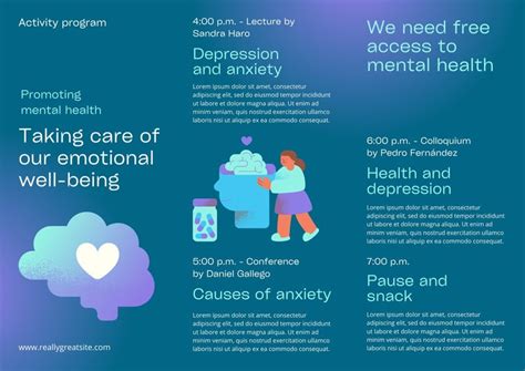 Free Mental Health Brochure Templates To Edit And Print Canva