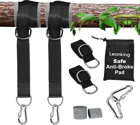 Anti Broke Tree Swing Hanging Straps Kit Holds 2000 Lbs Heavy Duty 5ft Extra Long 2