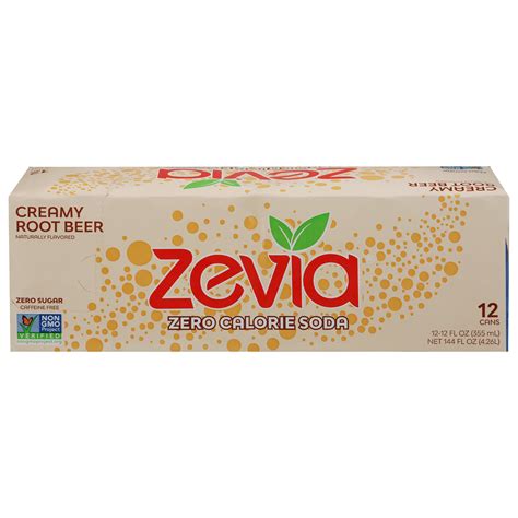 Zevia Zero Sugar Creamy Root Beer Soda Pk Cans Shop Soda At H E B