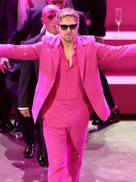 Ryan Gosling Pink Suit Oscar Award Ryan Gosling Suit