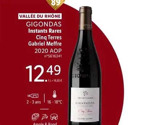 Offre Gigondas Domaine De La Daysse Gabriel Meffre 2018 Aop Chez Lidl