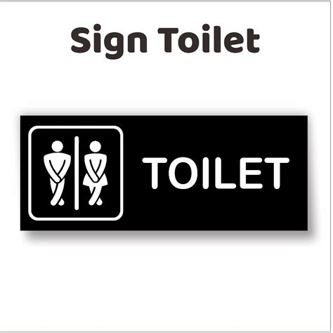 Jual Unik Sign Board Toilet Toilet Umum Papan Toilet Akrilik Signage Murah Shopee Indonesia