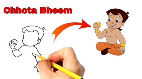 Chhota Bheem Easy Drawing Step By Step YouTube