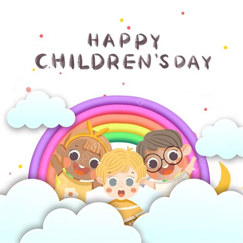 Rainbow Children Png Image Creative Rainbow Childrens Day Creativity