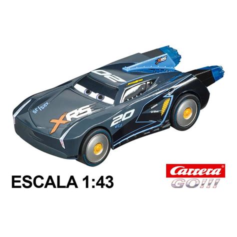 Coche Carrera Go Disney Cars Jackson Storm Rocket Racer