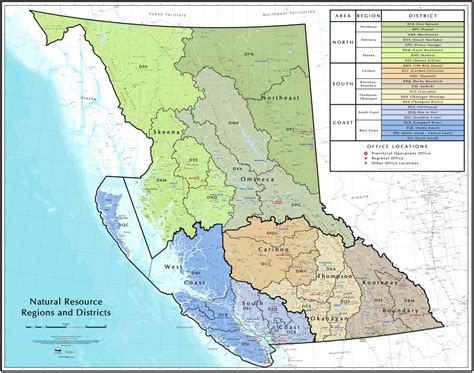 Ministry Of Forests Region And District Contacts Province Of British