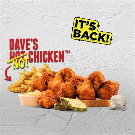 Daves Hot Chicken Cauliflower Menu With Prices May