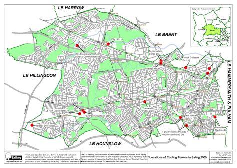 Ealing Map Region Political | Map of London Political Regional