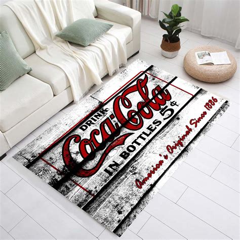 Retro Rugs Coca Cola Rugs Cola Written Rugs Coke Rugs Cola Bottle Coke