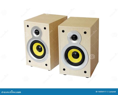 wooden speakers stock image image  equipment loud