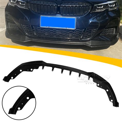 Carbon Fiber Shiny Black Mp Style Parts Front Lip Bumper Lip For Bmw