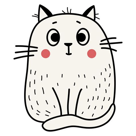 Funny Stickers With Cute Cat 13811353 PNG