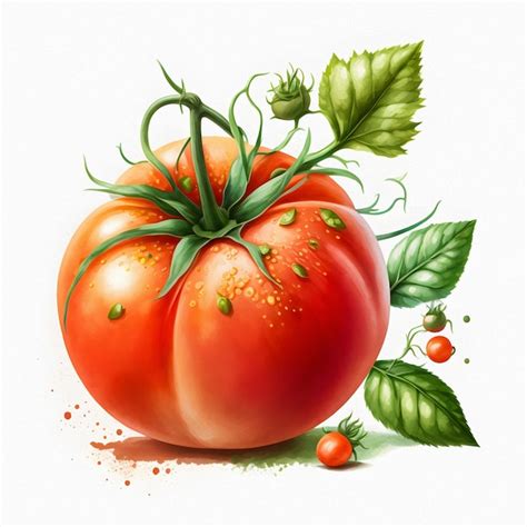 Tomate Rouge Est Un L Gume De Serre Illustration D Une Tomate Avec Des