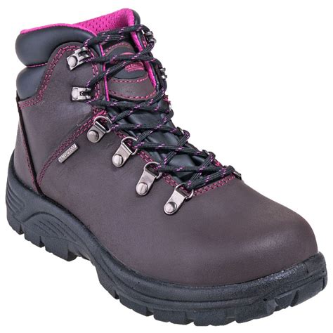 Avenger Boots Womens A7125 Brown Waterproof Eh Steel Toe Slip