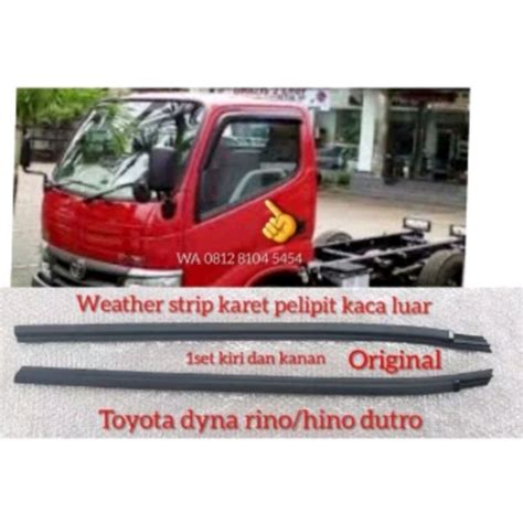 Jual WEATHER STRIP KARET PELIPIT KACA LUAR TOYOTA DINO DUTRO ORIGINAL