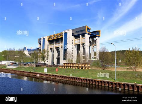 The New Niederfinow Ship Lift Oder Havel Canal Brandenburg Germany