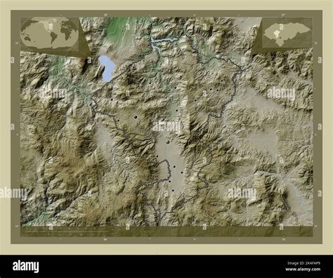 Comayagua Department Of Honduras Elevation Map Colored In Wiki Style