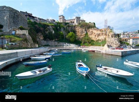 Old Castle In The Coastal Town Of Ulcinj Montenegro Europe Stock