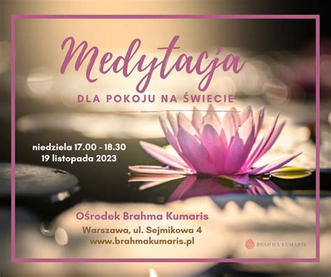 Medytacja dla pokoju na świecie w Warszawie brahmakumaris pl