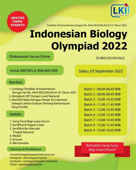 Indonesian Biology Olympiad Lki