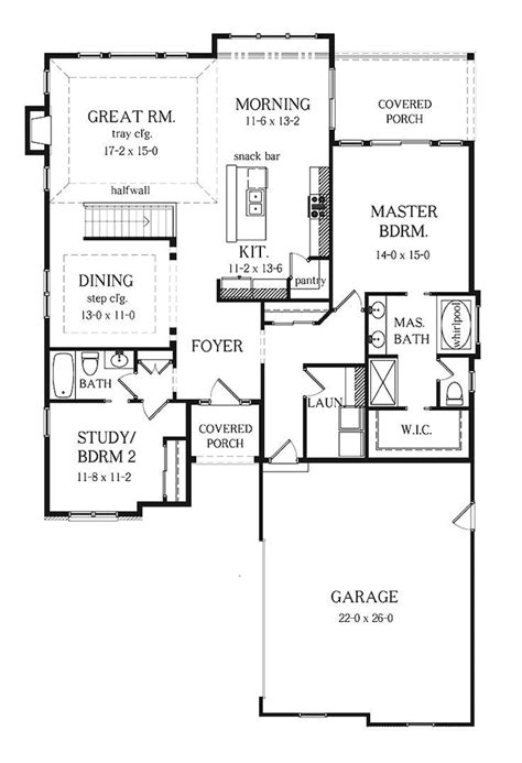 2 Bedroom Ranch Home Plans | plougonver.com