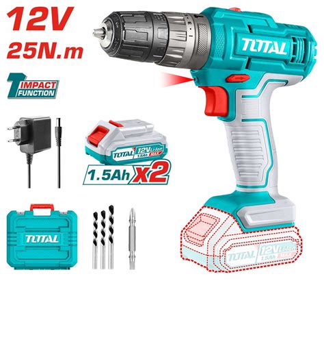 TIDLI1228 Li Ion Cordless Impact Drill TOTAL Tools Malaysia