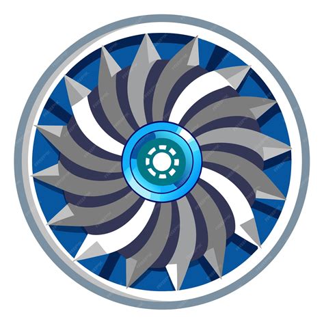 turbine clipart cartoon style vector illustration premium ai