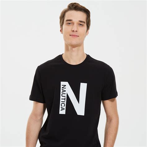 Nautica Erkek S Yah Standart Fit Kisa Kollu T Shirt Erkek T Shirt