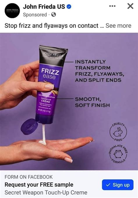 John Frieda Frizz Ease Touch Up Creme Sample Get Me Free Samples