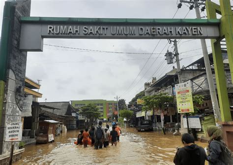 Sejumlah Titik Di Kayen Terendam Banjir Akibat Hujan Deras Mitrapost