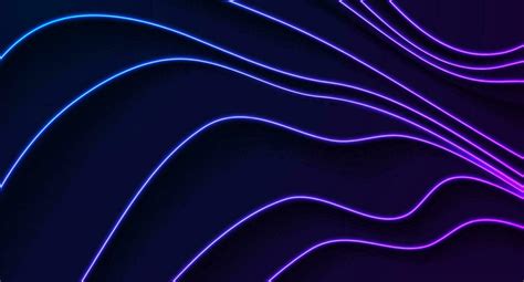 Blue Purple Neon Glowing Smooth Wavy Lines Abstract Background 28580009 Vector Art At Vecteezy