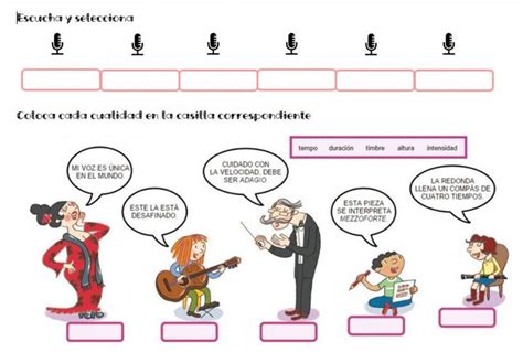 Cualidades Del Sonido Ficha Interactiva Cualidades Del Sonido Hot Sex