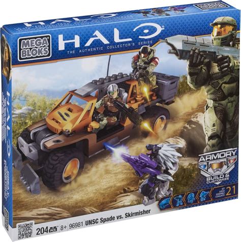 Mega Bloks Halo Unsc Spade Vs Skirmisher 96981 Toys And Games