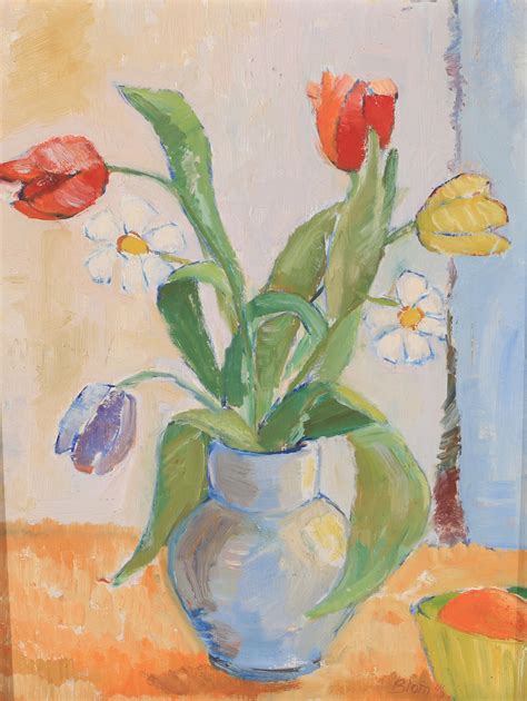 Images For Oidentifierad Konstn R Flower Still Life Oil On