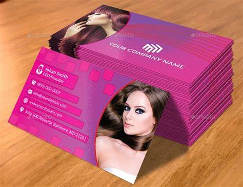 Templates Psd De Cartes De Visite Pour Les Coiffeurs En Carte